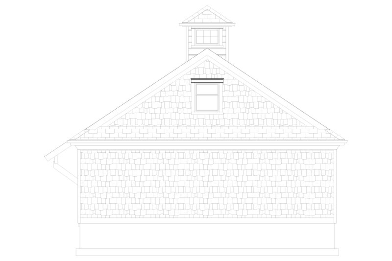 Architectural House Design - Exterior - Rear Elevation 1 for Traditional House Plan #1060-98, 0 bath