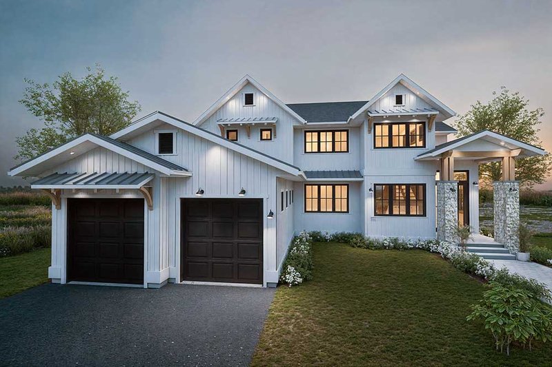 Architectural House Design - Farmhouse Exterior - Front Elevation Plan #1101-37