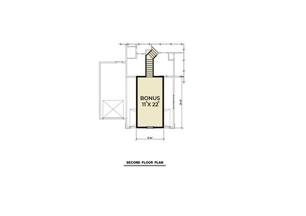Architectural House Design - Craftsman Floor Plan - Upper Floor Plan #1070-75