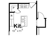 Traditional Style House Plan - 2 Beds 2 Baths 1327 Sq/Ft Plan #20-2341 