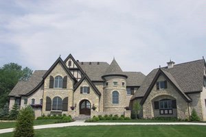 European Exterior - Front Elevation Plan #458-2