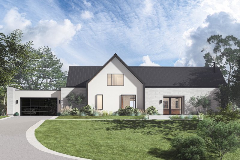 Home Plan - Contemporary Exterior - Front Elevation Plan #1114-90