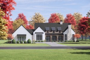 Exterior - Front Elevation 3 for Farmhouse House Plan #1096-124 - 4 bed, 4.5 bath