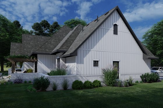 Exterior - Other Elevation 1 for Farmhouse House Plan #120-264 - 4 bed, 3 bath