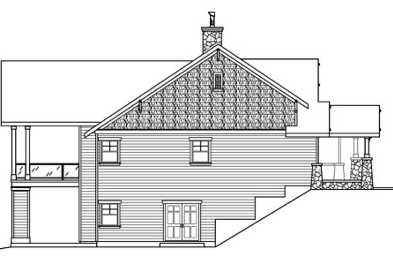 Home Plan - Exterior - Other Elevation for Craftsman House Plan #124-753 - 3 bed, 3.5 bath