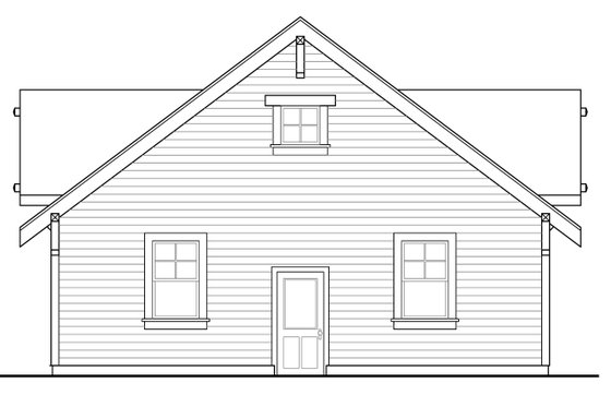 Exterior - Other Elevation for Traditional House Plan #124-1054, 0 bath