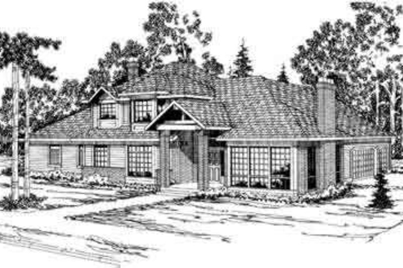 Home Plan - Modern Exterior - Front Elevation Plan #124-325