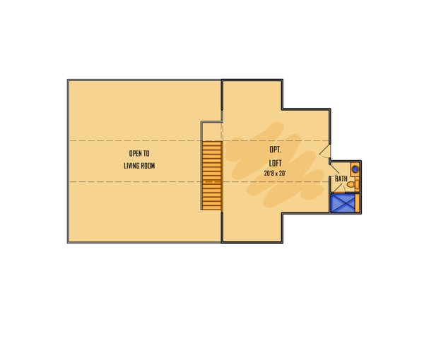 Country Floor Plan - Upper Floor Plan #1081-41
