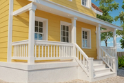 Cottage Style House Plan - 1 Beds 2 Baths 686 Sq/Ft Plan #542-19 