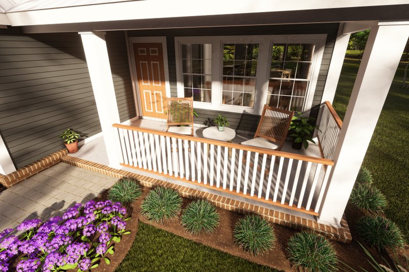 Dream House Plan - Exterior - Covered Porch for Traditional House Plan #20-1883 - 4 bed, 2 bath