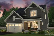 Craftsman Style House Plan - 4 Beds 3.5 Baths 2185 Sq/Ft Plan #51-1347 Exterior 