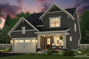 Craftsman Exterior - Front Elevation Plan #51-1347