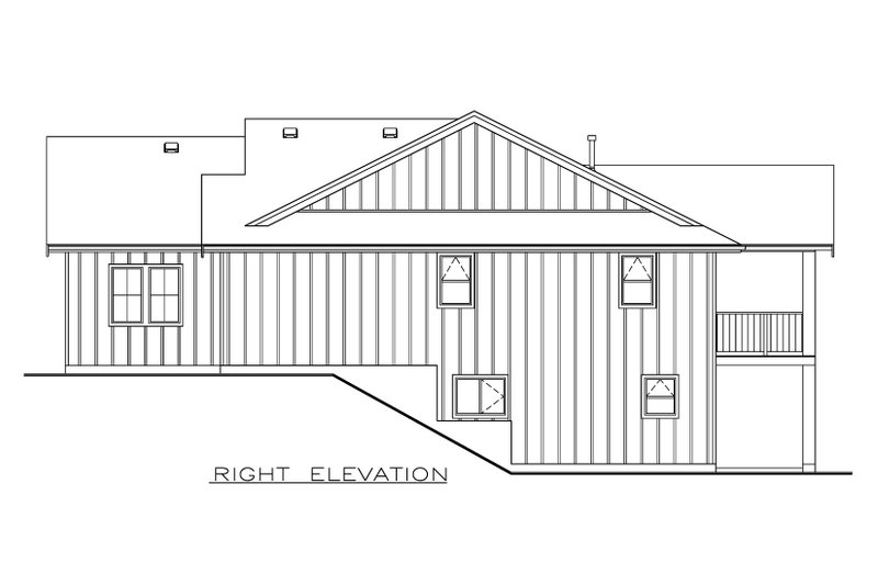 House Plan Design - Exterior - Other Elevation 1 for Farmhouse House Plan #1100-72 - 3 bed, 2 bath