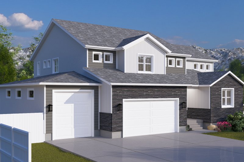 Architectural House Design - Exterior - Front Elevation 3 for Farmhouse House Plan #1060-245 - 3 bed, 2.5 bath