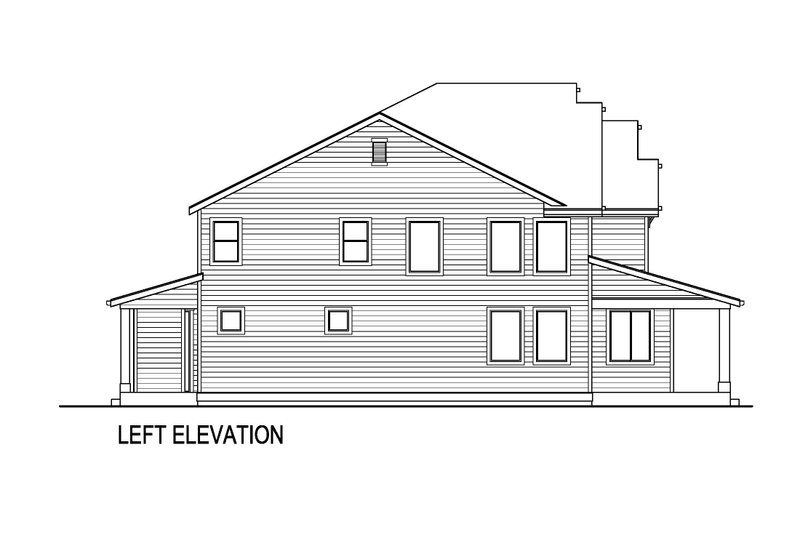 Dream House Plan - Exterior - Other Elevation for Farmhouse House Plan #569-48 - 5 bed, 3 bath