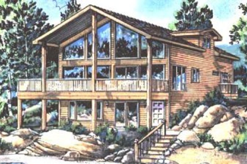 Home Plan - Contemporary Exterior - Front Elevation Plan #18-231