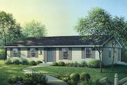 Ranch Style House Plan - 4 Beds 2 Baths 1300 Sq/Ft Plan #57-532 