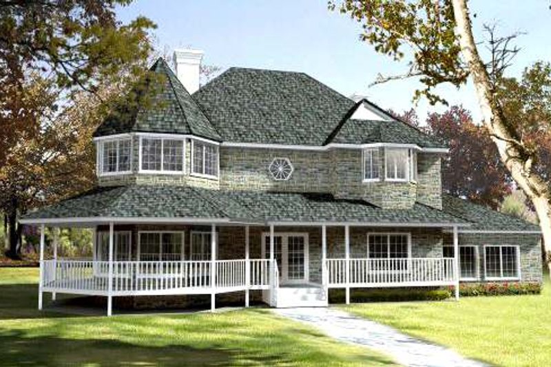 House Design - Farmhouse Exterior - Front Elevation Plan #1-692