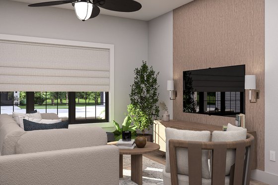 Interior - Family Room for Traditional House Plan #455-729 - 3 bed, 2 bath