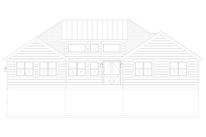 House Blueprint - Exterior - Front Elevation 7 for Farmhouse House Plan #1060-488 - 3 bed, 2 bath