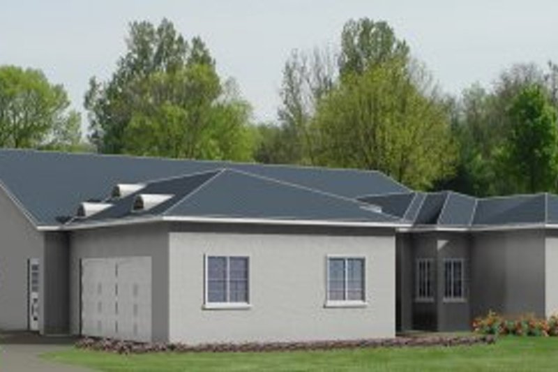 Dream House Plan - Adobe / Southwestern Exterior - Front Elevation Plan #1-534