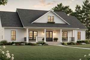 Farmhouse Exterior - Front Elevation Plan #21-507