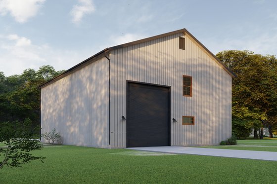 Exterior - Other Elevation 5 for Barndominium House Plan #1092-16 - 1 bed, 2 bath