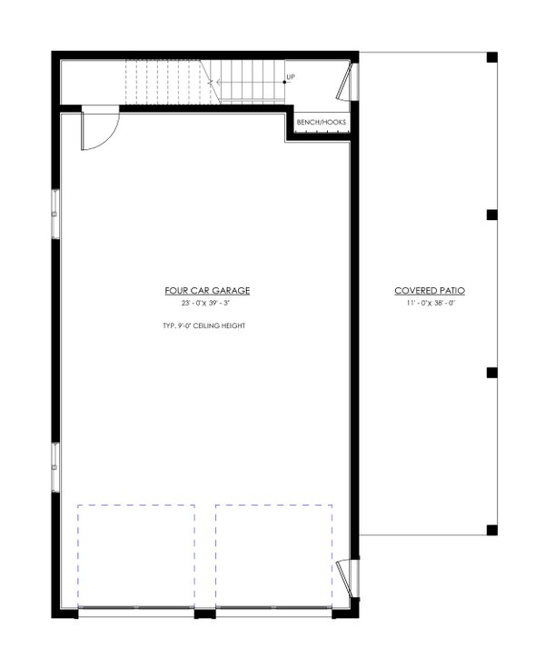 House Blueprint - Farmhouse Floor Plan - Lower Floor Plan #1114-10