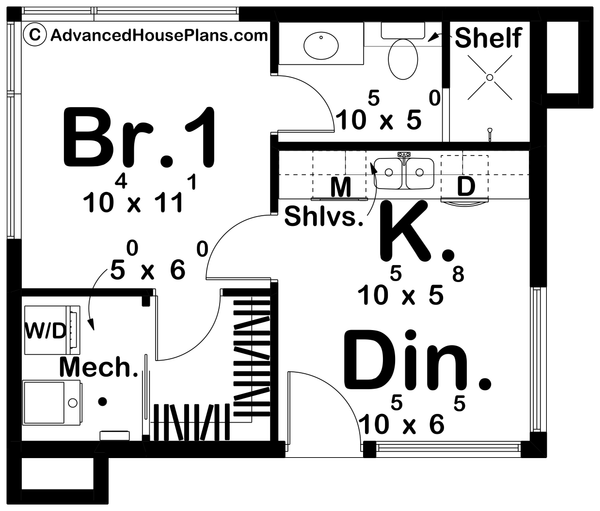 Architectural House Design - Modern Floor Plan - Main Floor Plan #455-355