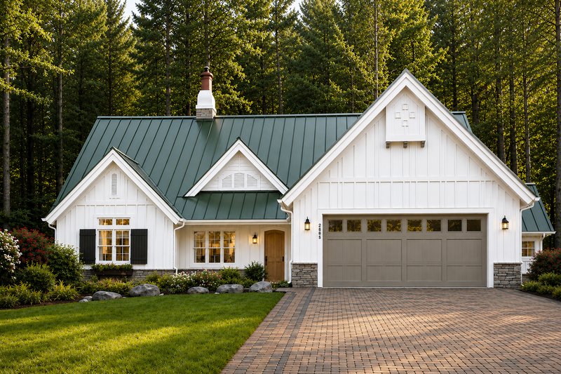 Dream House Plan - Exterior - Front Elevation 3 for Farmhouse House Plan #928-433 - 3 bed, 2.5 bath