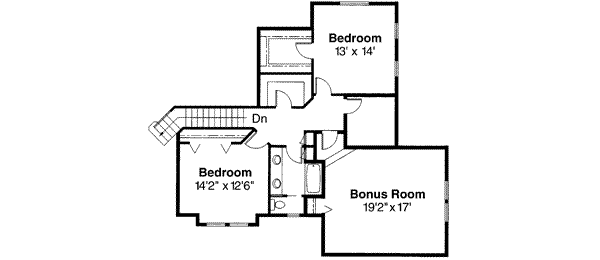 Architectural House Design - Traditional Floor Plan - Upper Floor Plan #124-212