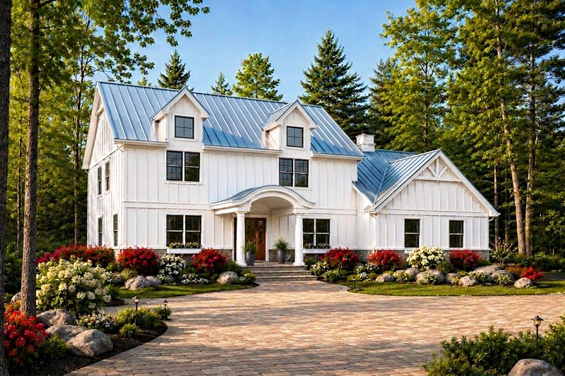 Home Plan - Exterior - Front Elevation 4 for Farmhouse House Plan #928-449 - 4 bed, 2.5 bath