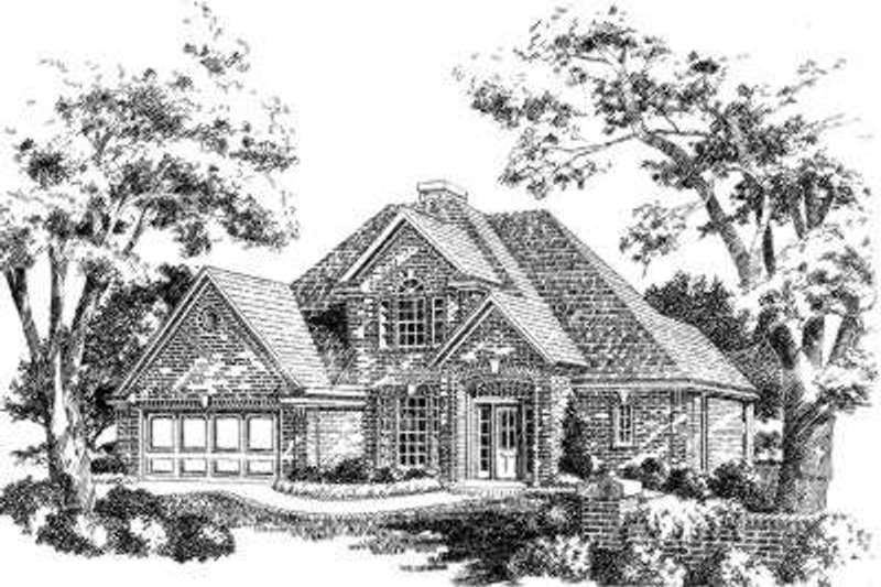 Dream House Plan - European Exterior - Front Elevation Plan #310-190