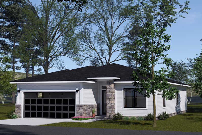 Dream House Plan - Exterior - Other Elevation for Modern House Plan #513-2326 - 3 bed, 2 bath