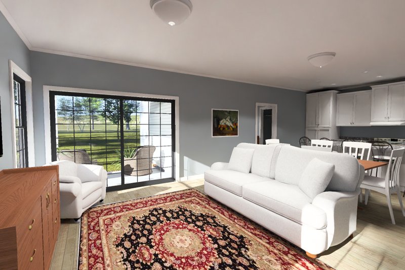 Architectural House Design - Interior - Family Room 2 for Modern House Plan #513-2460 - 3 bed, 2 bath