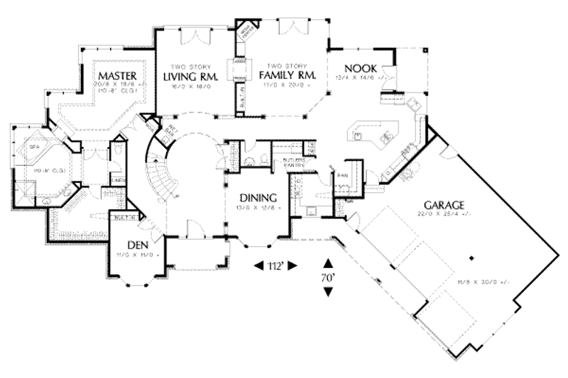 Dream House Plan - Floor Plan - Main Floor for Traditional House Plan #48-149 - 6 bed, 4.5 bath