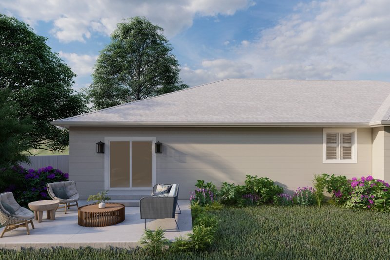 Dream House Plan - Exterior - Rear Elevation 1 for Traditional House Plan #1060-316 - 2 bed, 2 bath