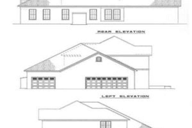 House Plan Design - Exterior - Rear Elevation for Traditional House Plan #17-213 - 4 bed, 3.5 bath
