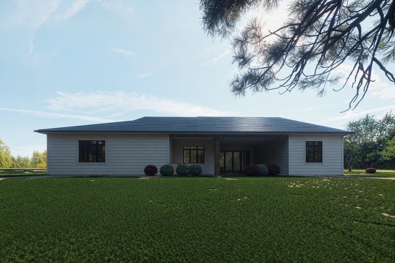 Architectural House Design - Exterior - Rear Elevation for Farmhouse House Plan #1112-15 - 4 bed, 3 bath