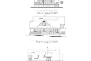 Exterior - Rear Elevation House Plan #118-109 - 2 bed, 2 bath