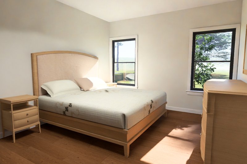 Architectural House Design - Interior - Master Bedroom for Modern House Plan #513-2454 - 3 bed, 2.5 bath