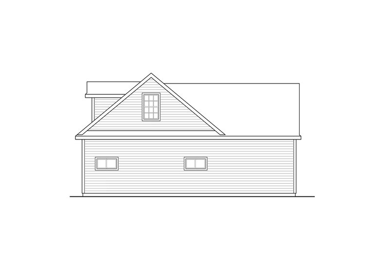 Dream House Plan - Exterior - Other Elevation 1 for Country House Plan #124-1068, 1 bath