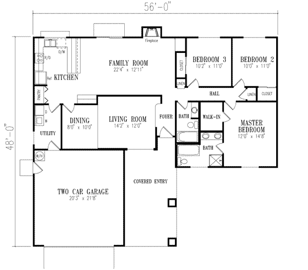 House Plan Design - Mediterranean Floor Plan - Main Floor Plan #1-295
