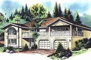 European Style House Plan - 3 Beds 3 Baths 1904 Sq/Ft Plan #18-118 