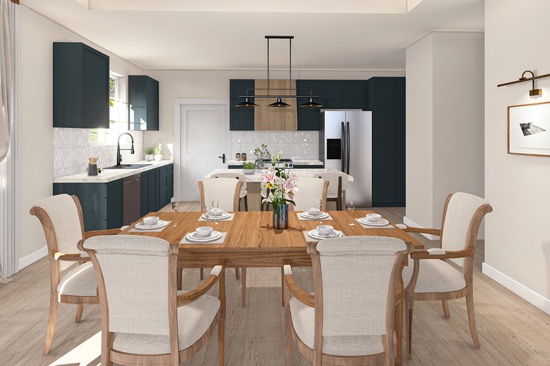 Home Plan - Interior - Dining Room for Prairie House Plan #124-1410 - 3 bed, 2.5 bath