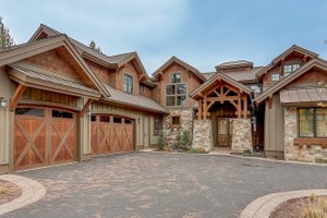 Exterior - Front Elevation 3 for Craftsman House Plan #892-27 - 5 bed, 5.5 bath