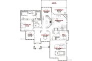 European Style House Plan - 4 Beds 3 Baths 3346 Sq/Ft Plan #63-347 