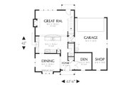 European Style House Plan - 3 Beds 2.5 Baths 2066 Sq/Ft Plan #48-557 