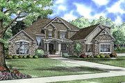 European Style House Plan - 4 Beds 3 Baths 3167 Sq/Ft Plan #17-2144 