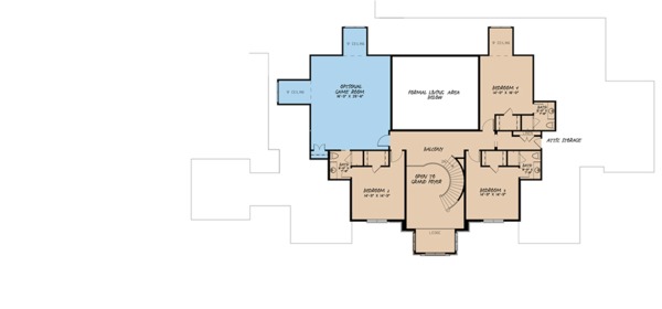 Home Plan - European Floor Plan - Upper Floor Plan #923-98